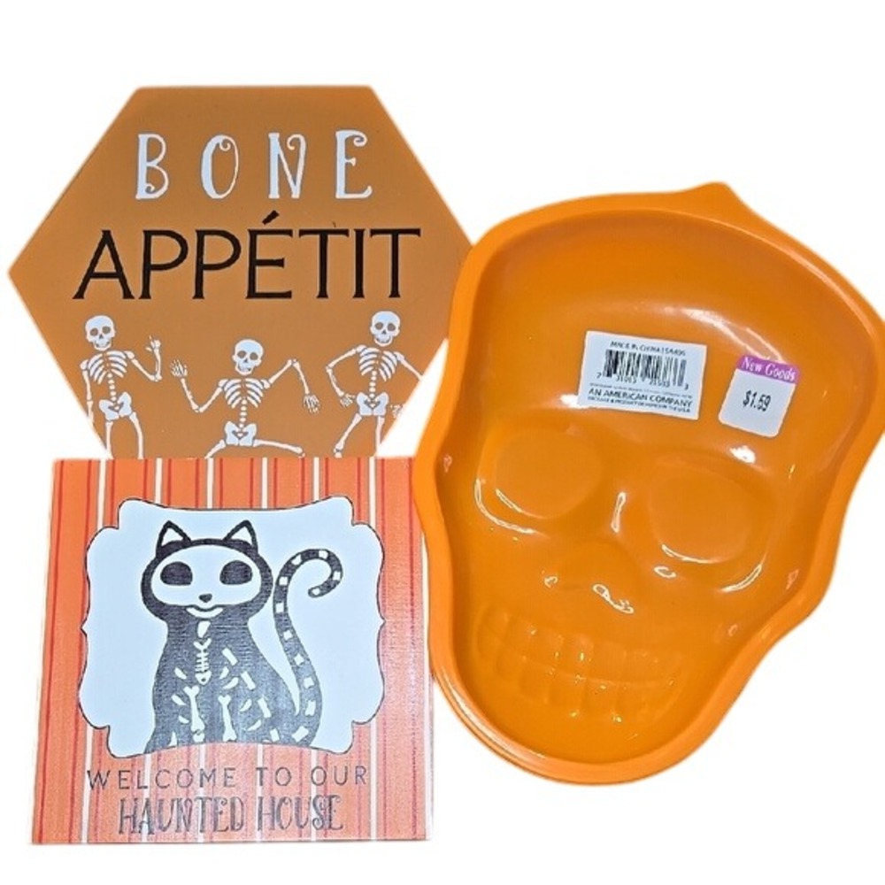 Halloween Decor Bundle (3 pieces), Candy Dish,‎ Table Decor